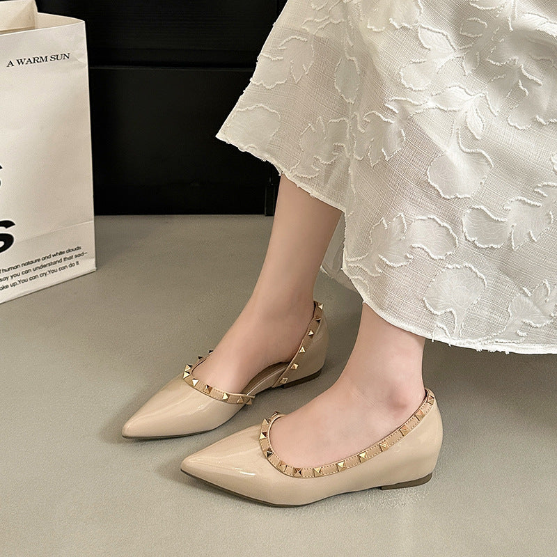 Damen elegante spitze Ballerinas mit Nieten R&B