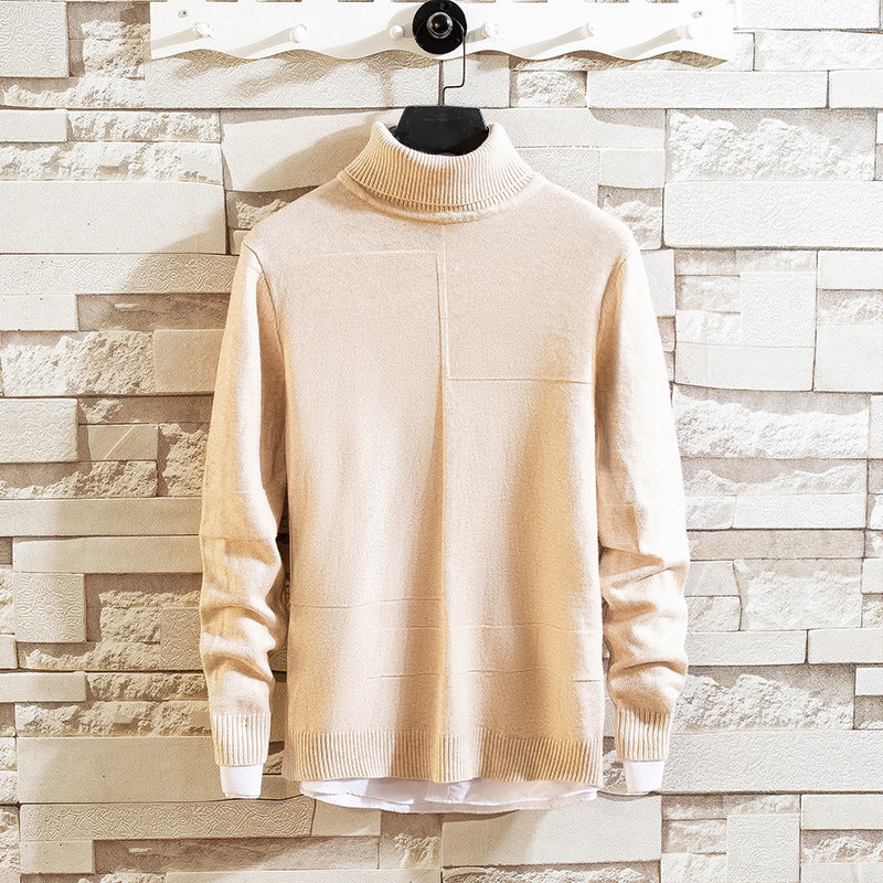 Damen Pullover mit hohem Kragen und Taschen R&B