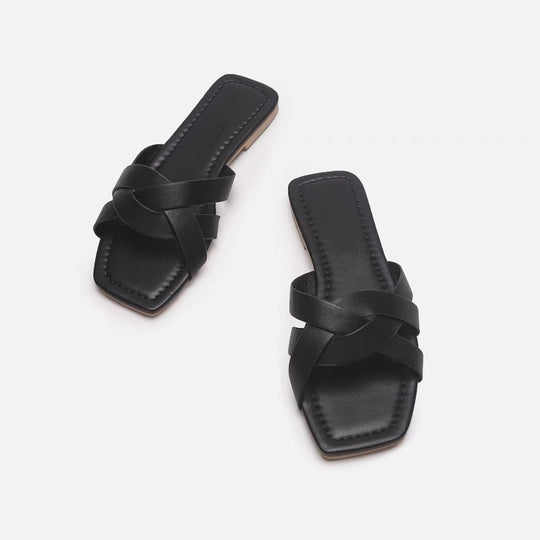 Damen elegante Riemensandalen mit geflochtenem Design R&B