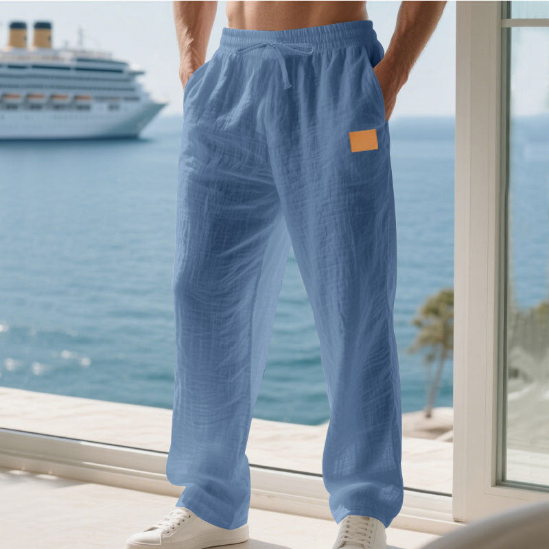 Herren Bequeme und luftige Sommerhose aus leichtem Leinenmaterial R&B