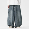 Herren nan extraweite Baggy-Jeans mit tiefem Schritt, relaxed Low-Crotch Schnitt und weitem Saum R&B