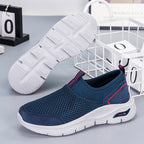 Damen Slip-On Laufschuhe mit atmungsaktiver Mesh-Oberfläche und dämpfender Sohle R&B
