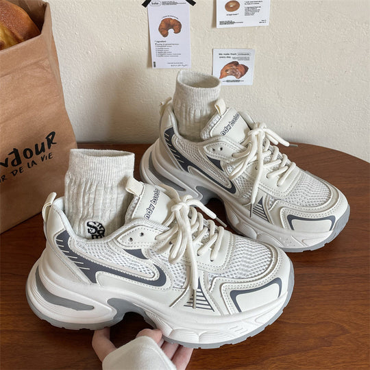 Damen Sportliche und modische Sneakers mit atmungsaktive Elemente R&B