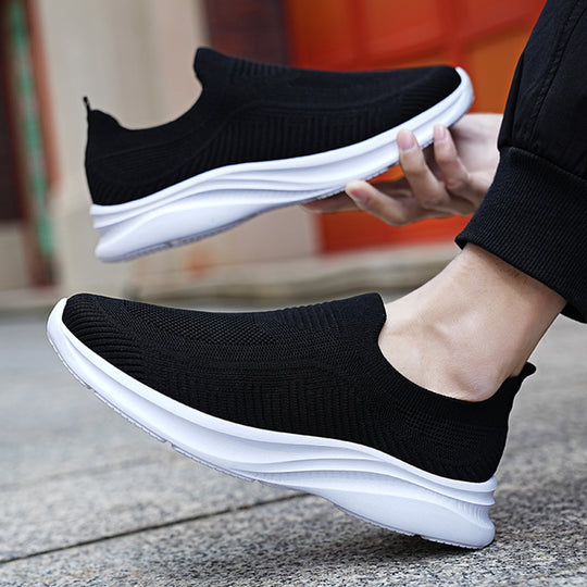 Damen Komfortable Slip-On Sneakers mit atmungsaktiver Mesh-Konstruktion R&B