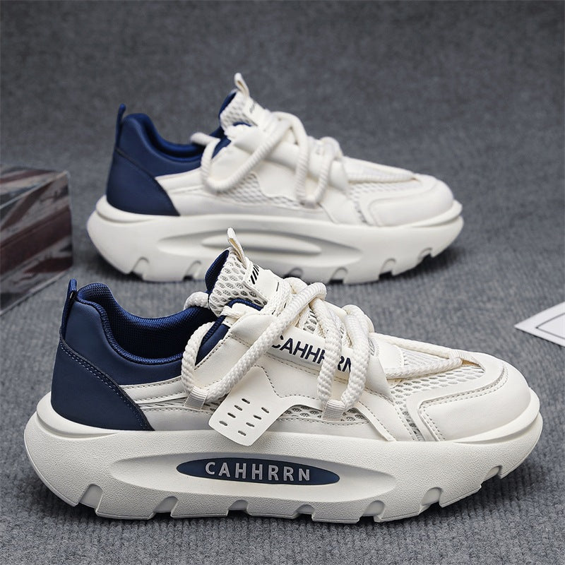 Damen Chunky Sneakers mit atmungsaktiver Mesh-Oberfläche und gepolsterter Sohle R&B