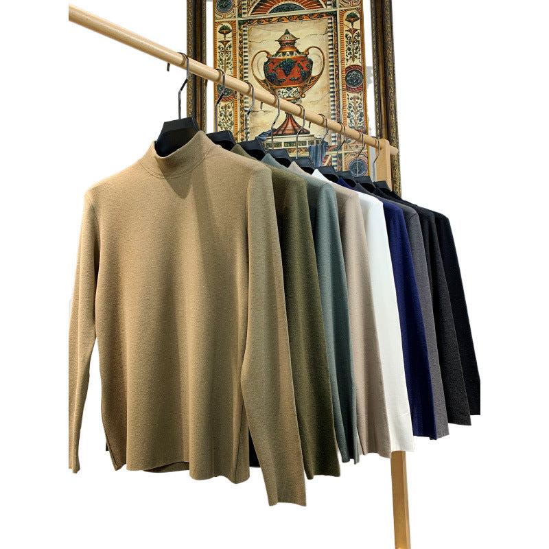 Damen Stehkragen Pullover aus weicher Baumwollmischung R&B
