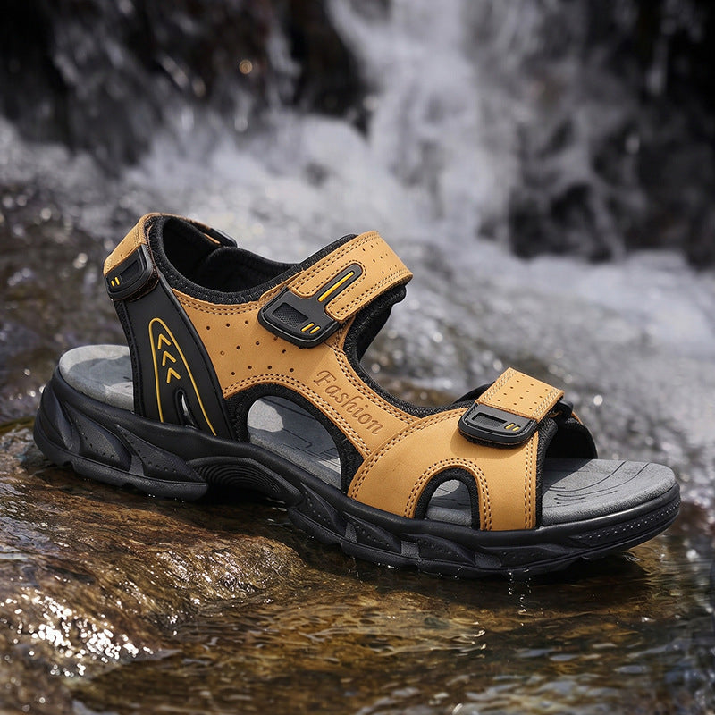 Herren Robuste Trekking-Sandalen mit verstellbarem Riemensystem R&B