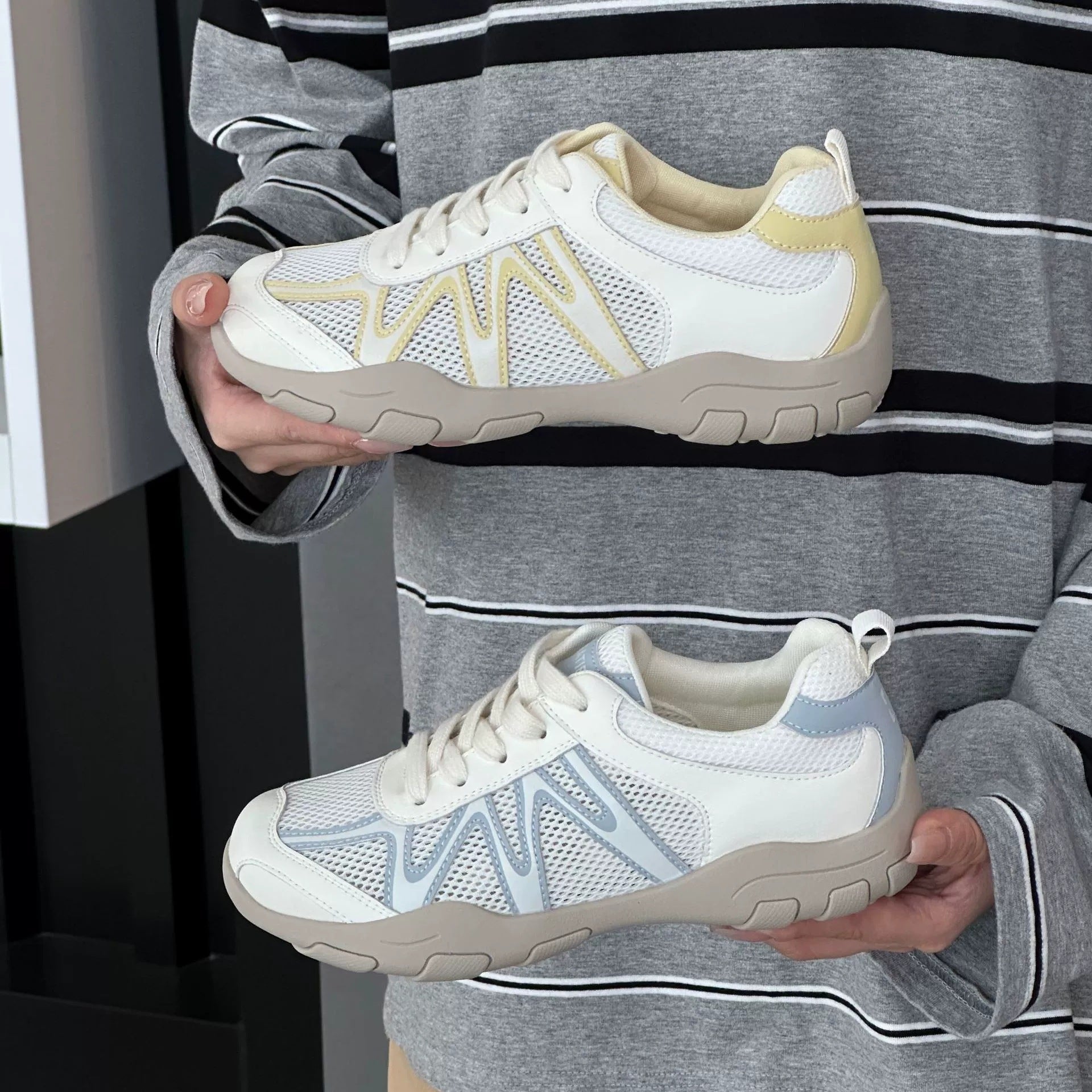 Damen Atmungsaktive Lauf-Sneaker mit Gel-Dämpfung R&B
