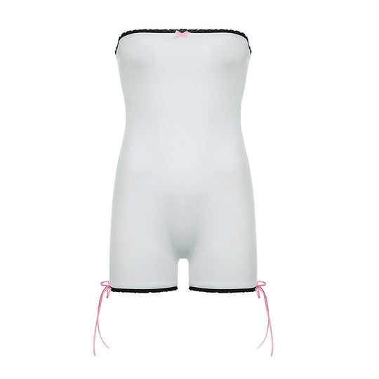Damen Body mit feiner Spitze und verstellbaren Trägern R&B