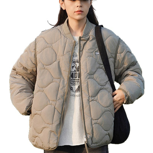Damen wattierte Freizeitjacke mit gestepptem Design und praktischen Taschen R&B