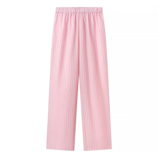 Damen Luftige Palazzo-Hose mit feinen Streifen R&B
