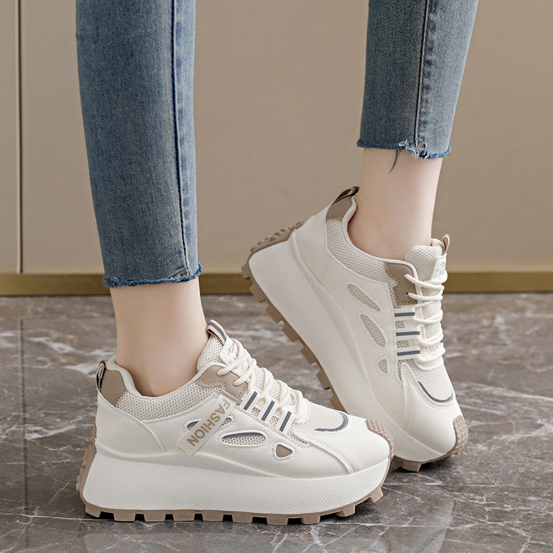 Damen Sportliche Chunky Sneakers mit dämpfendem Profil und atmungsaktiver Obermaterialstruktur R&B