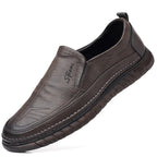 Damen Elegante Slip-On Lederschuhe mit rutschfester Sohle R&B