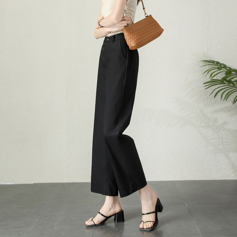 Damen High-Waist Stoffhose elegant