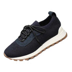 Damen Sportliche Strick-Sneaker mit atmungsaktiver Oberfläche und elastischem Schnürsystem R&B
