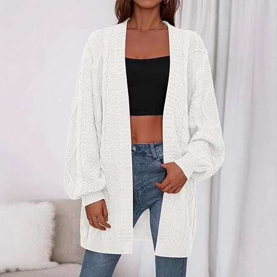 Damen Großer, gestrickter Cardigan R&B