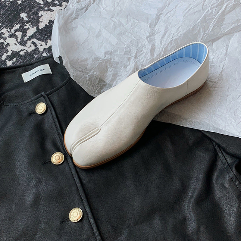 Damen modische Slipper mit glänzender Oberfläche und bequemem Schnitt R&B
