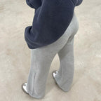 Damen Flared Sweatpants mit elastischem Bund und verstellbarem Kordelzug R&B