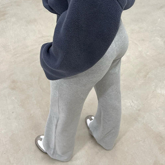 Damen Flared Sweatpants mit elastischem Bund und verstellbarem Kordelzug R&B