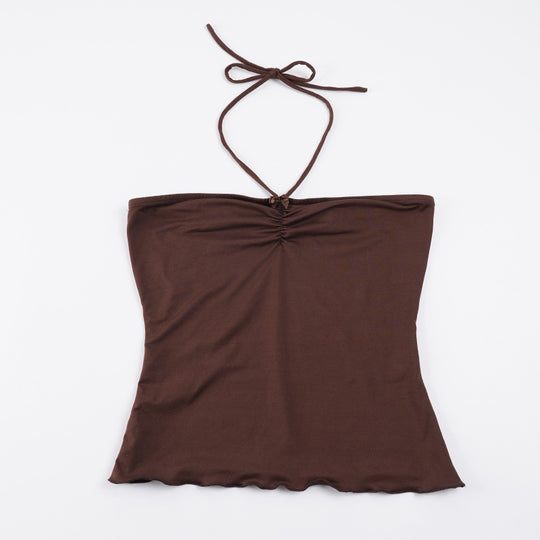 Damen Bandeau-Top mit raffinierten Raffungselementen und verstellbaren Trägern R&B
