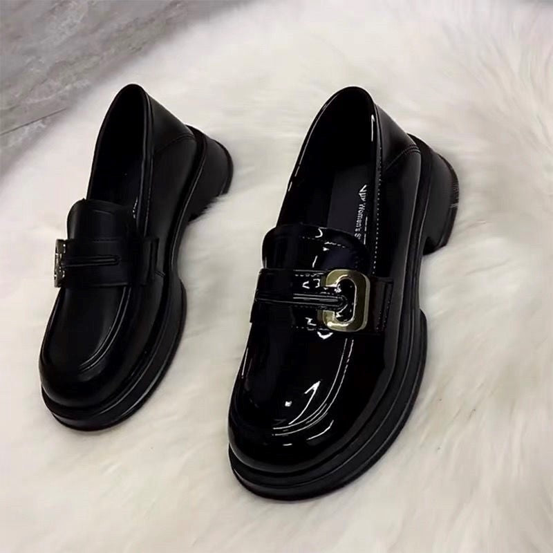 Damen Stilvolle Loafers mit modischem Schnallenverschluss