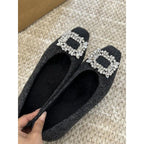 Damen elegante Spitzenschuhe mit funkelndem Strassdetail R&B