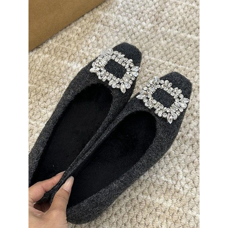 Damen elegante Spitzenschuhe mit funkelndem Strassdetail R&B