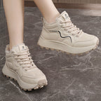 Damen Winterliche High-Top Sneakers mit Wärmeisolierung und rutschfester Sohle R&B
