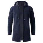 Herren lässige Kapuzenjacke mit weichem Innenfutter R&B