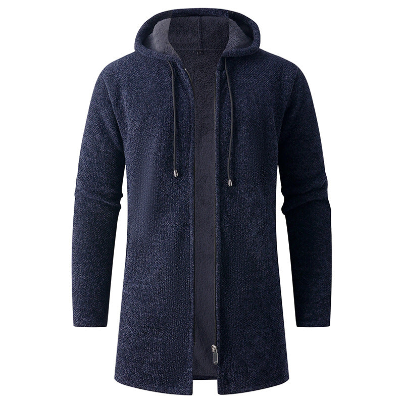 Herren lässige Kapuzenjacke mit weichem Innenfutter R&B
