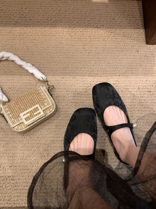 Damen elegante Ballerina-Pumps mit modischer Schleifenverzierung R&B