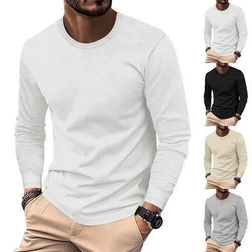 Herren modisches Langarmshirt mit strukturierter Oberfläche R&B