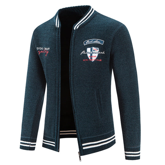 Herren sportliche Strickjacke mit vielseitigem Design R&B