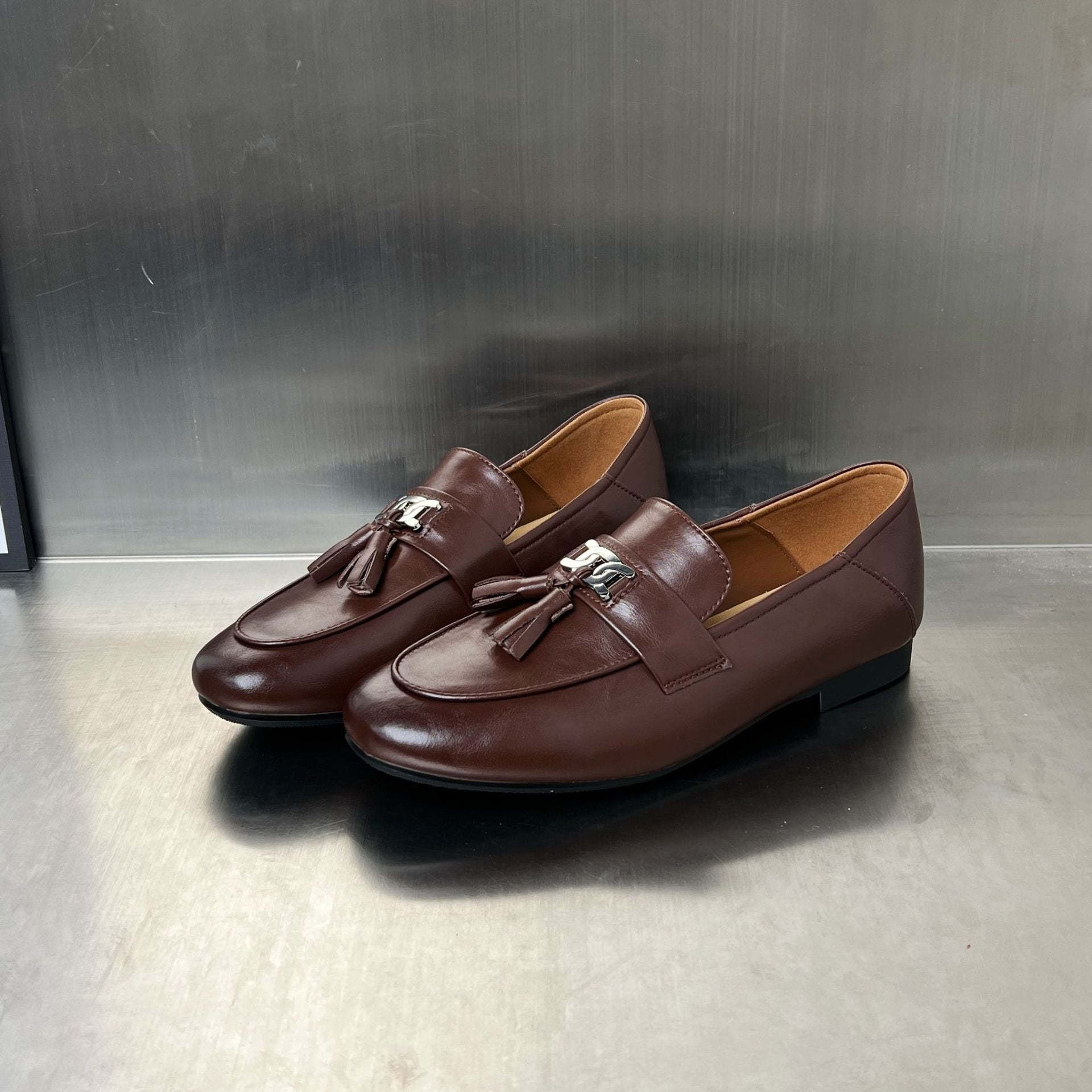 Damen elegante Mokassins mit modischer Quaste und praktischem Schlupfdesign R&B