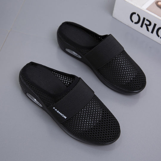 Damen Atmungsaktive Slip-On Schuhe mit elastischem Riemen R&B