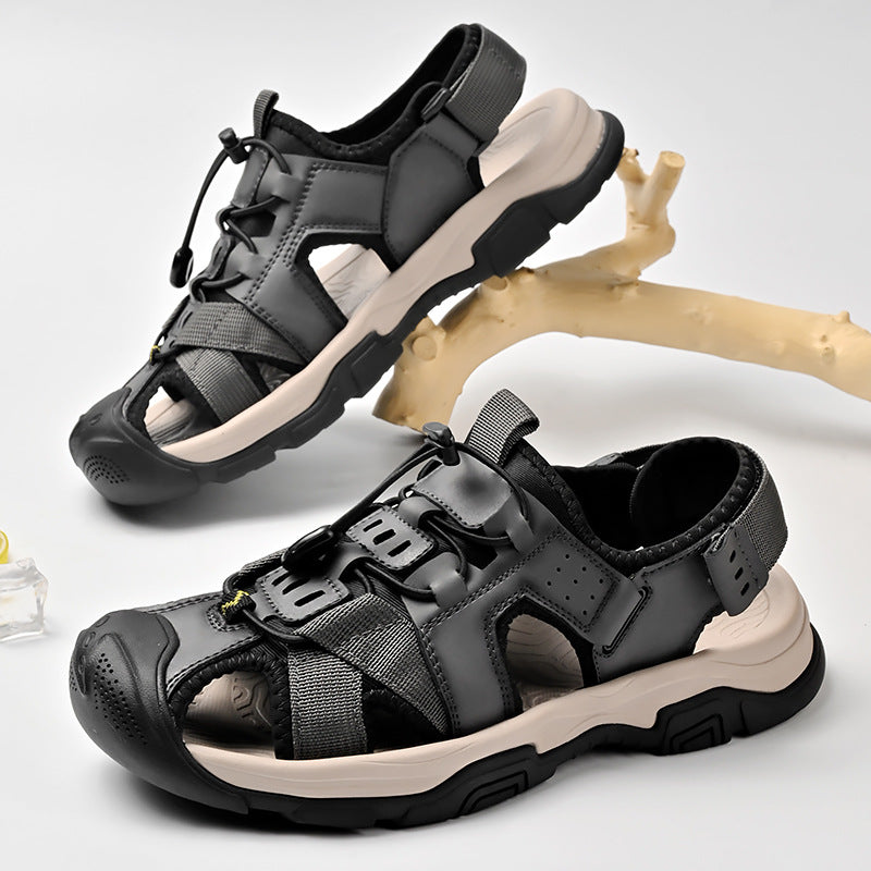 Herren Sportliche Sandalen mit rutschfester Sohle und verstellbarem Riemen R&B