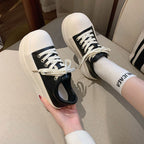 Damen Plateausneaker mit modischer Schnürung und komfortablem Innenfutter