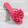 Damen Sandalen mit auffälligem Blumenapplikation und komfortablem Fußbett R&B