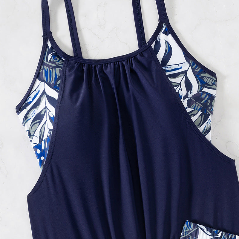 Damen Tankini-Set mit floralem Muster und bequemen Shorts R&B