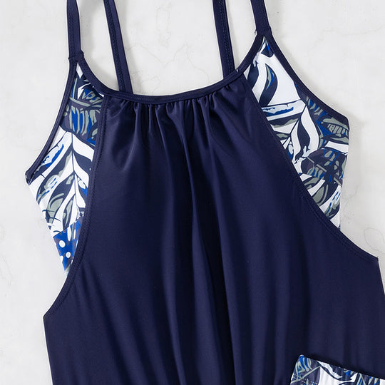 Damen Tankini-Set mit floralem Muster und bequemen Shorts R&B