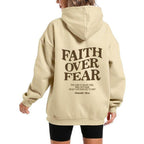 Damen Kapuzensweater mit motivierendem Schriftzug und bequemem Schnitt