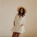 Damen sommerlicher Tunika-Kleid R&B
