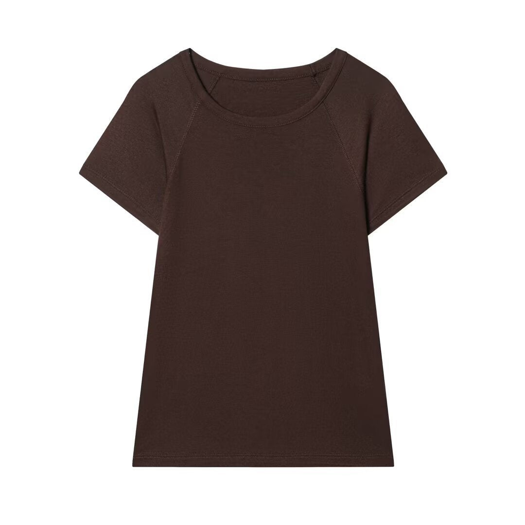 Damen komfortables Basic T-Shirt R&B