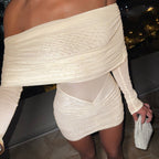 Damen figurbetontes Kleid mit verspieltem Rüschendetail R&B