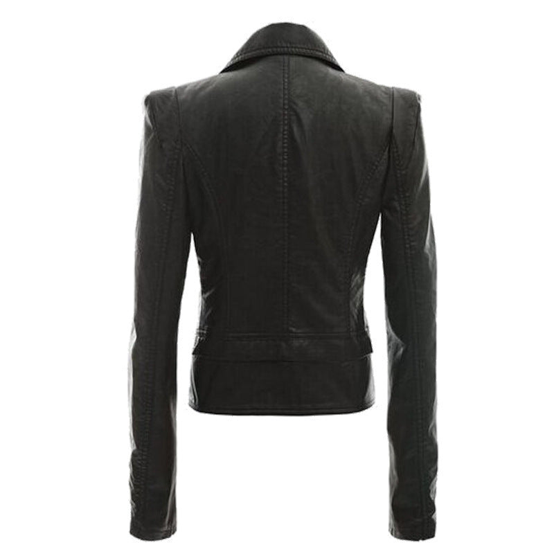 Damen jacke mit asymmetrischem Reißverschluss und stilvollen Zipper-Details R&B