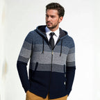 Herren Strickjacke mit Kapuze R&B