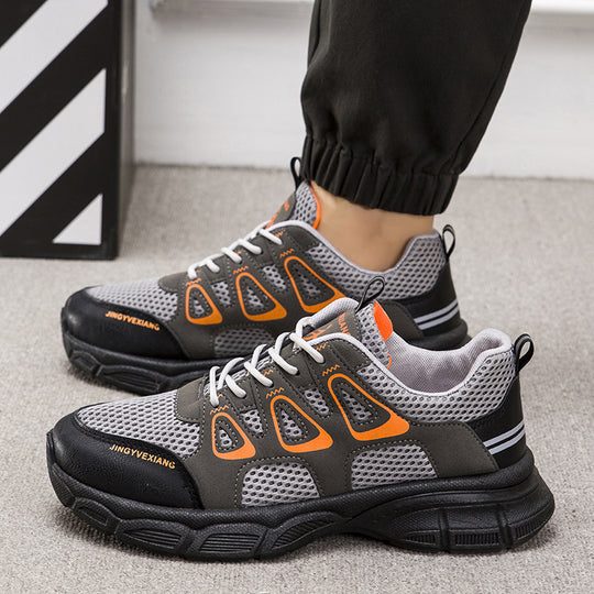 Damen Sportliche Atmungsaktive Sneakers mit rutschfester Sohle und elastischen Elementen R&B