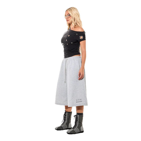 Damen Asymmetrisches Oberteil mit dekorativen Ösen R&B