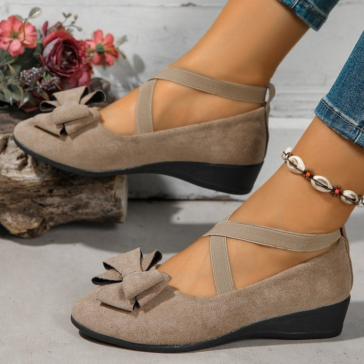 Damen Klassische Ballerinas aus weichem Wildleder R&B
