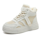 Damen Hochflorige Sneaker aus robustem Kunstleder mit weichem Innenfutter R&B